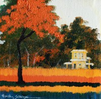 Ayesha Siddiqui, 10 x 10 Inch, Oil on Canvas, Landscape Painting, AC-AYS-069